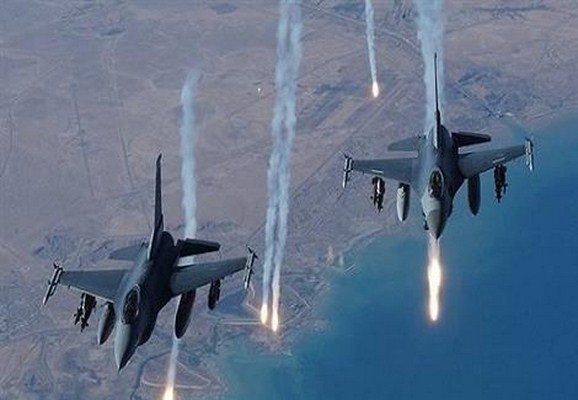طائرات اردنية تقصف اوكار داعش  وتعود بسلام